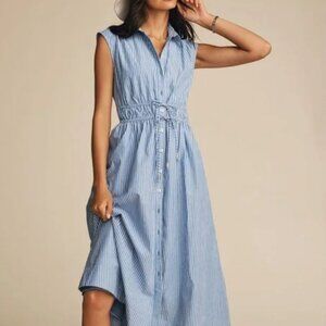 Anthropologie Maeve Sleeveless Shirtdress sz Small